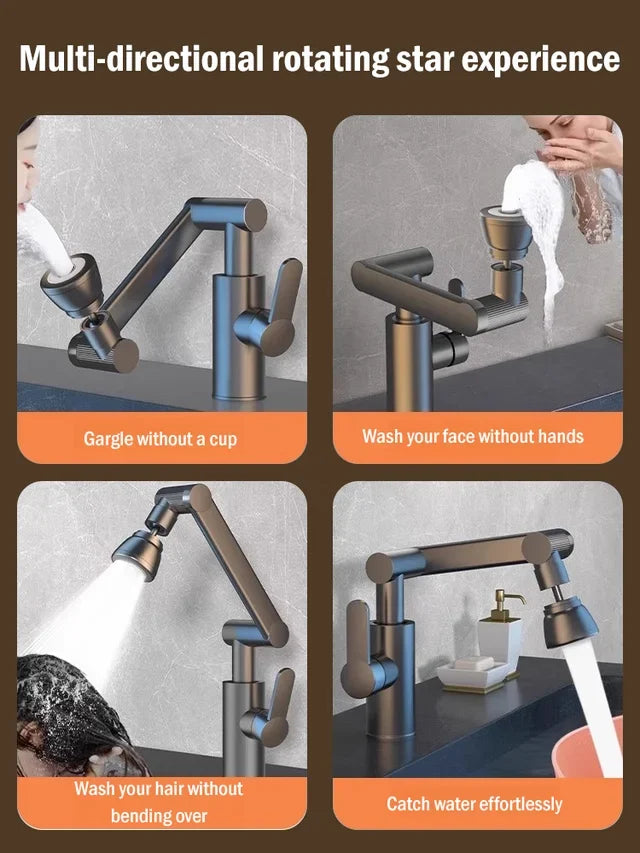 1080° Mechanical Arm Rotating Faucet