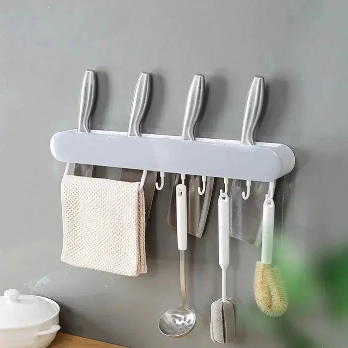 Multifunctional Knife Holder Wall Mount Block Storage