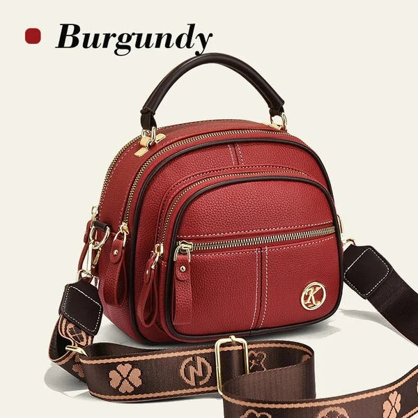 Classic Multifunctional PU Leather Crossbody Bag