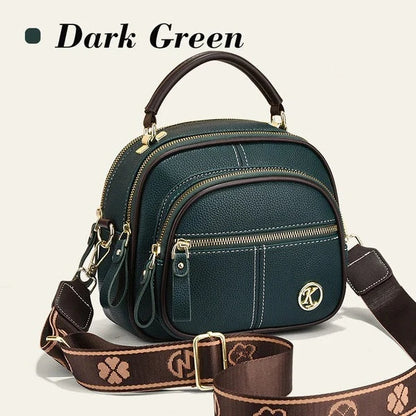 Classic Multifunctional PU Leather Crossbody Bag