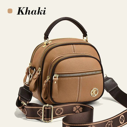 Classic Multifunctional PU Leather Crossbody Bag