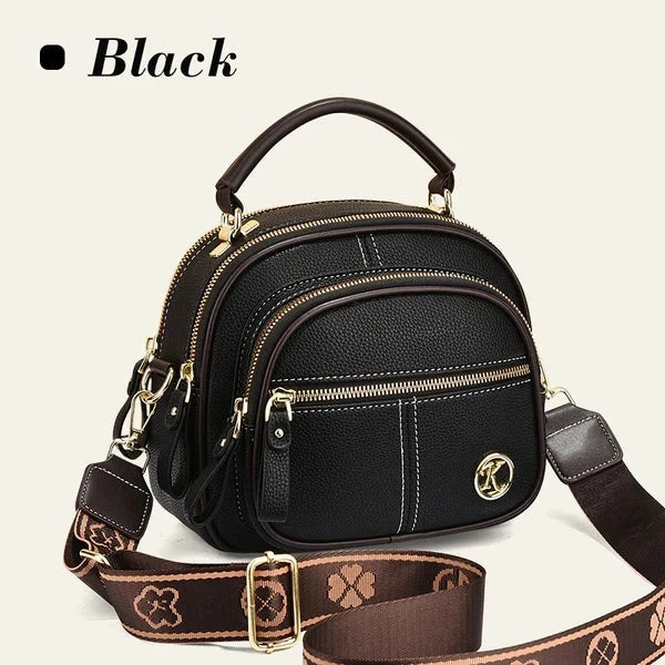 Classic Multifunctional PU Leather Crossbody Bag