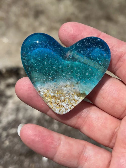 Glass Beach Pocket Heart