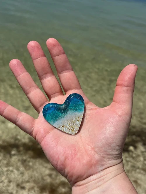 Glass Beach Pocket Heart