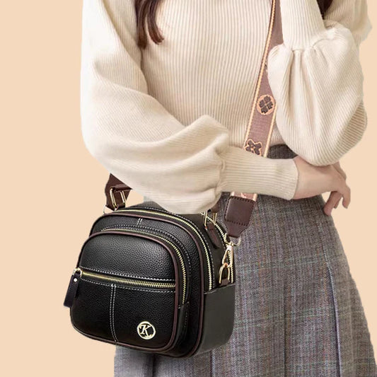 Classic Multifunctional PU Leather Crossbody Bag