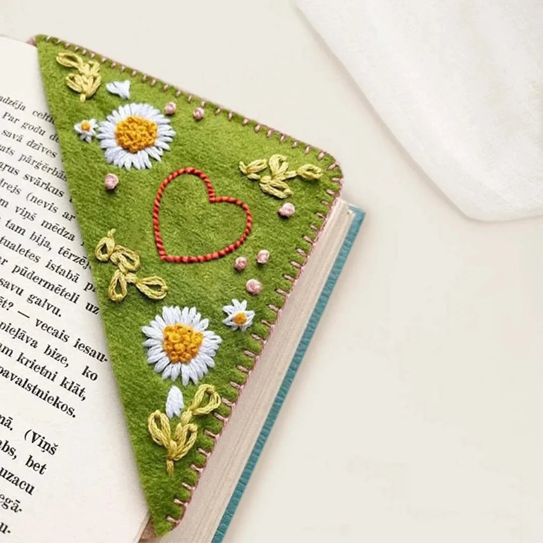 PakhrinSupply™ Personalized Hand Embroidered Corner Bookmark